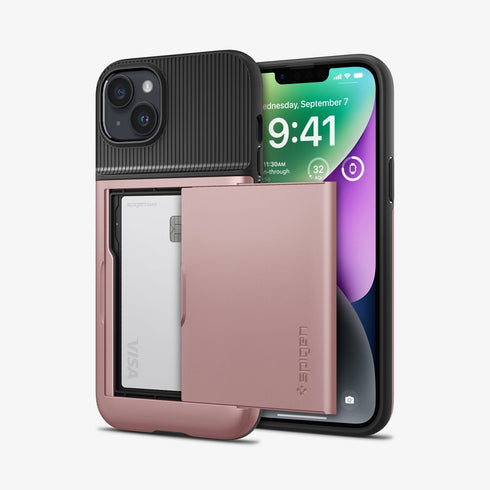 ACS04835 - iPhone 14 Pro Max Case Slim Armor CS in black showing the back